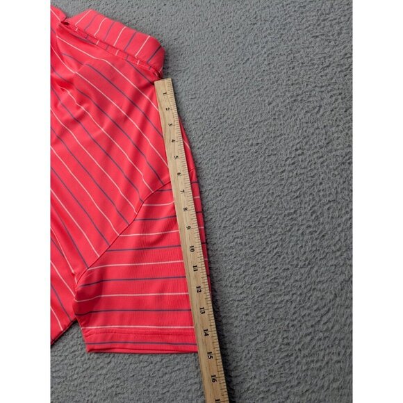 Under Armour Polo Shirt Mens Medium Performance Stripe 2.0 Golf Stretch - Picture 13 of 16